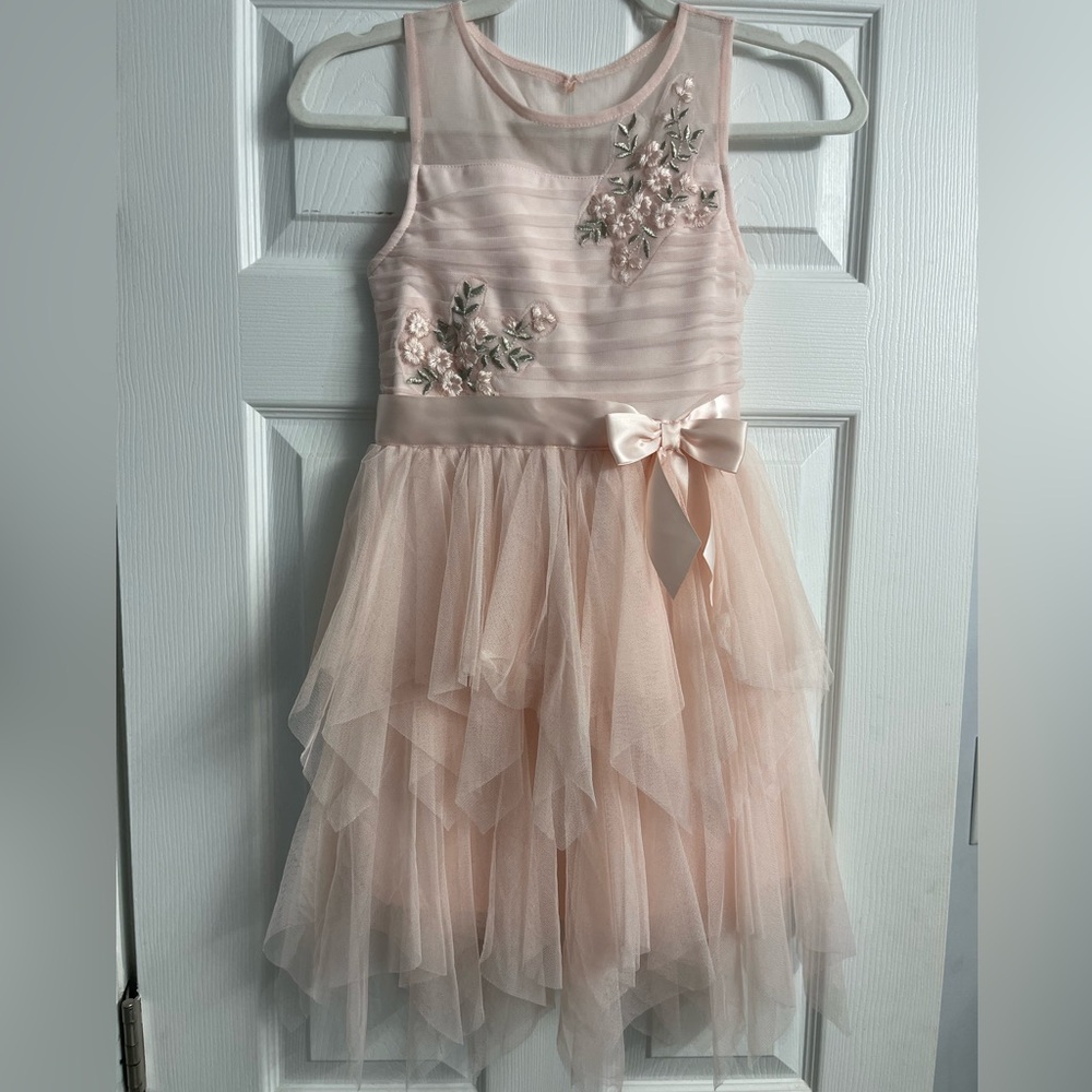 🦄ZUNIE Girls Pale Pink Tulle Dress, Size 10